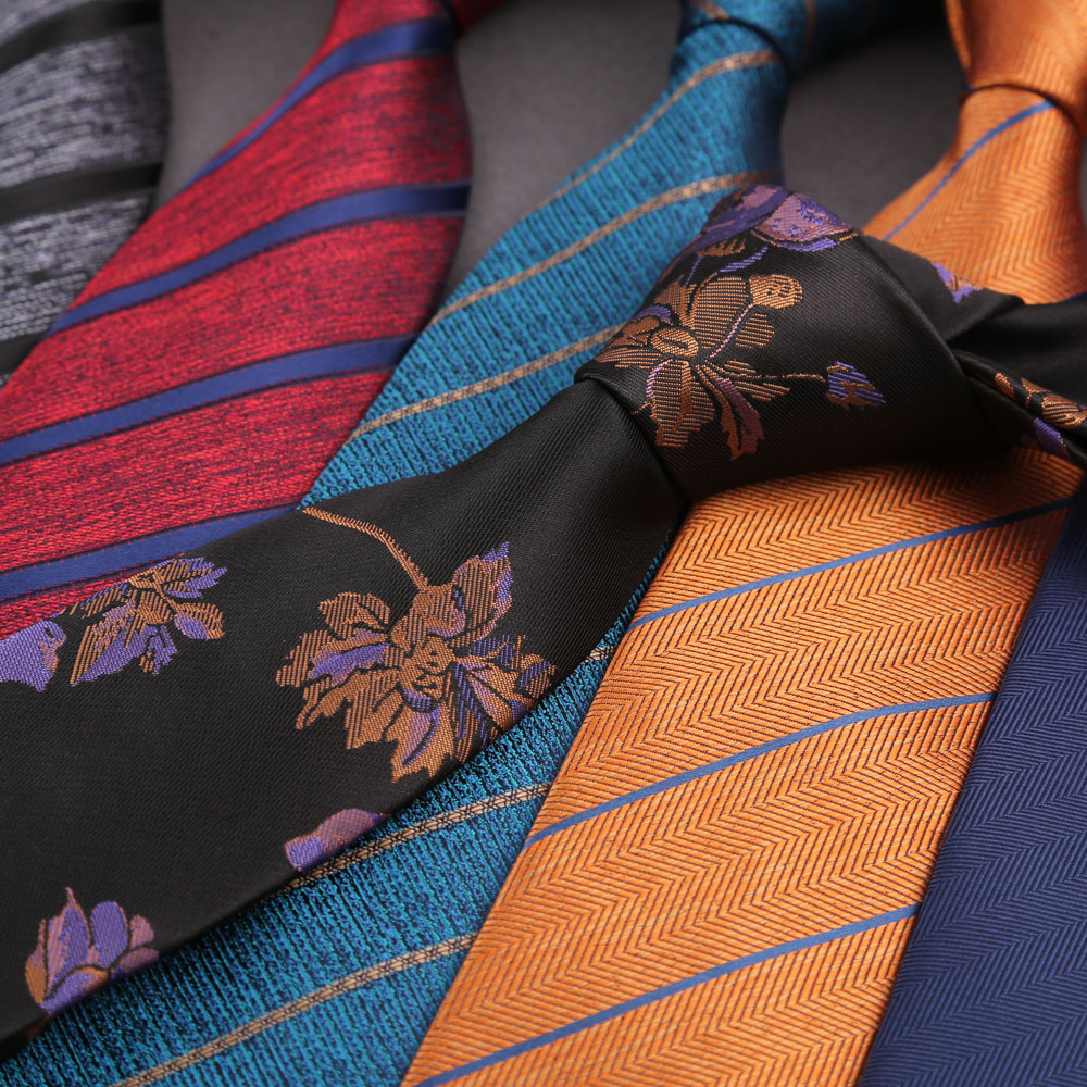 Business Casual Large 8cm Men' - Silk Tie Striped ulasan dan harga