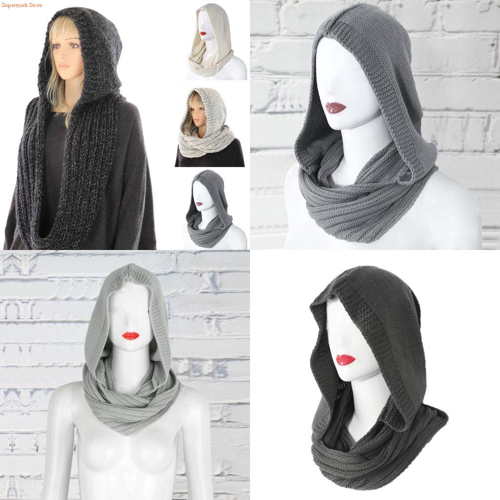 Q5WE Winter Women Thick Cable  - Infinity Scarf Knit ulasan dan harga
