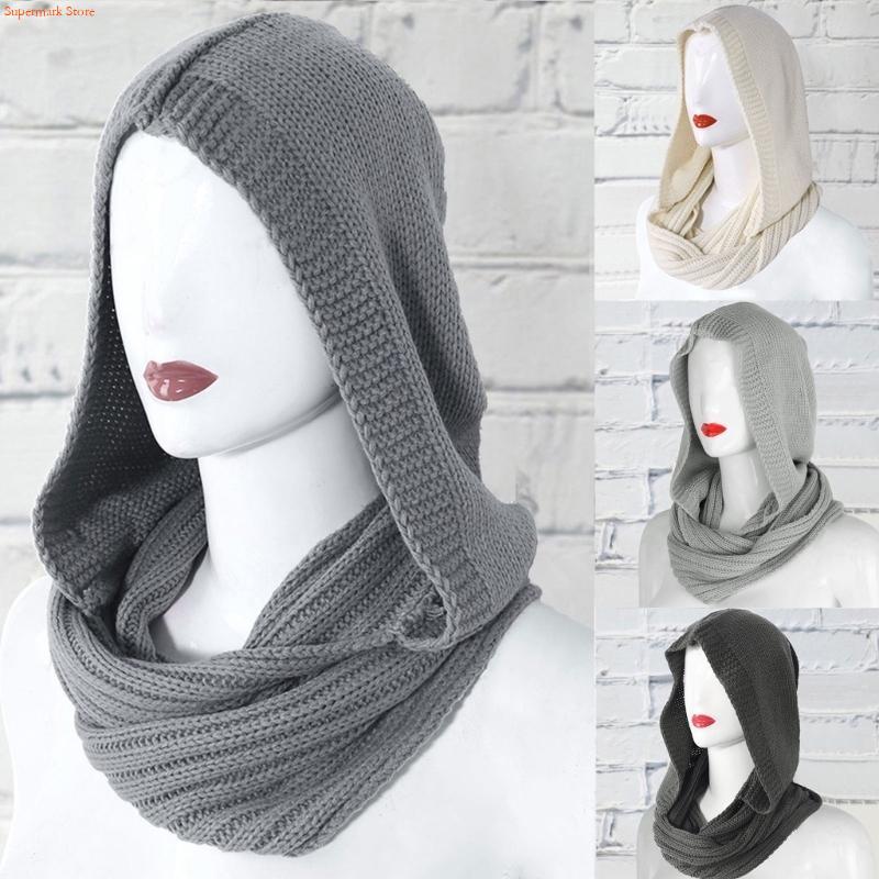 Q5WE Winter Women Thick Cable  - Infinity Scarf Knit ulasan dan harga