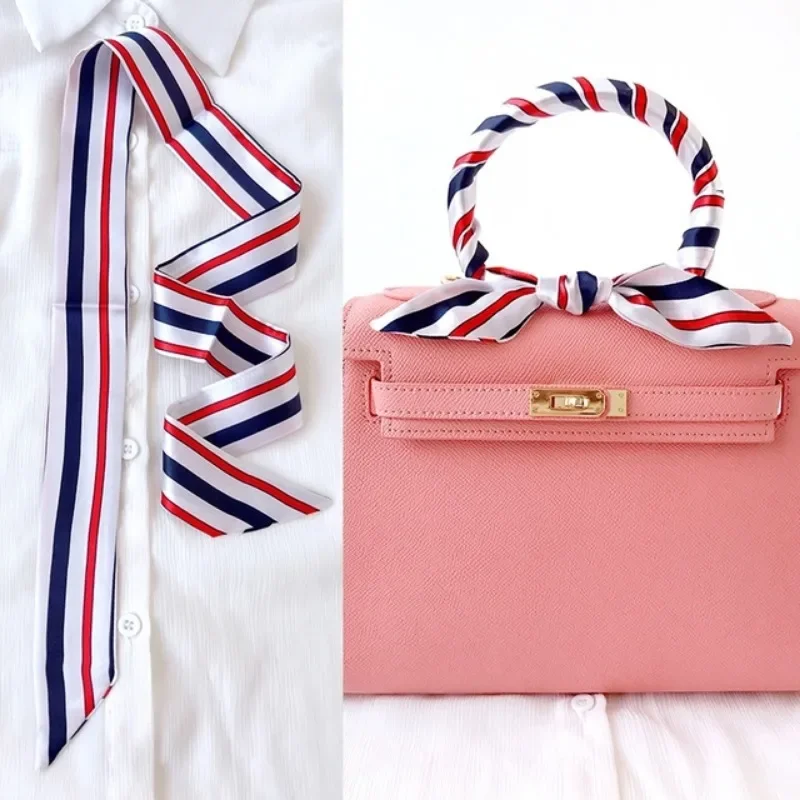 Skinny Long Hair Strip Women S - Silk Neck Scarf ulasan dan harga