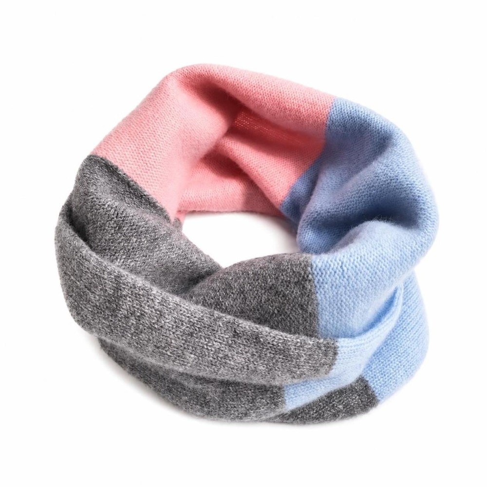 Soft Splicing Color Infinity S - Infinity Scarf Knit ulasan dan harga