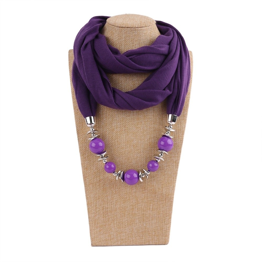 Fashion Chiffon Scarf Solid Co - Infinity Scarf Knit ulasan dan harga
