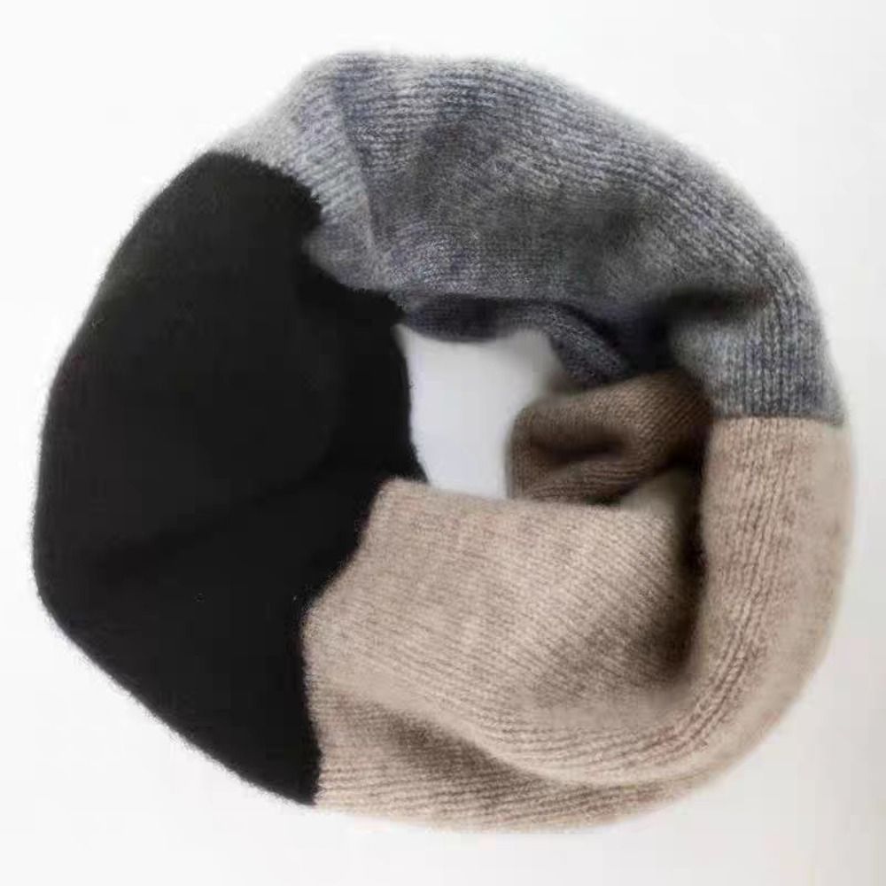 Soft Splicing Color Infinity S - Infinity Scarf Knit ulasan dan harga