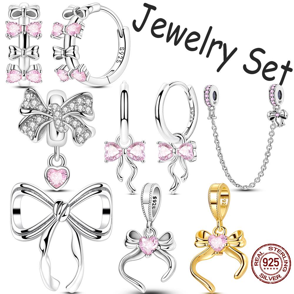 925 Sterling Silver Bow Jewelr - Tie Clip Silver ulasan dan harga