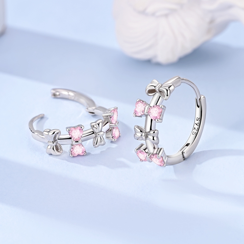 925 Sterling Silver Bow Jewelr - Tie Clip Silver ulasan dan harga