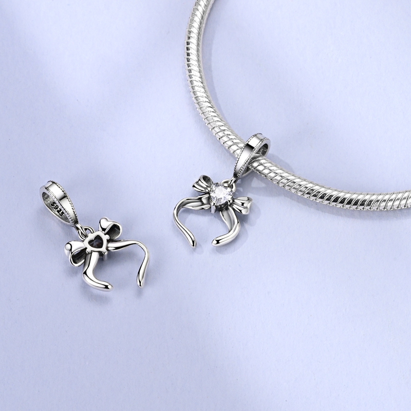 925 Sterling Silver Bow Jewelr - Tie Clip Silver ulasan dan harga