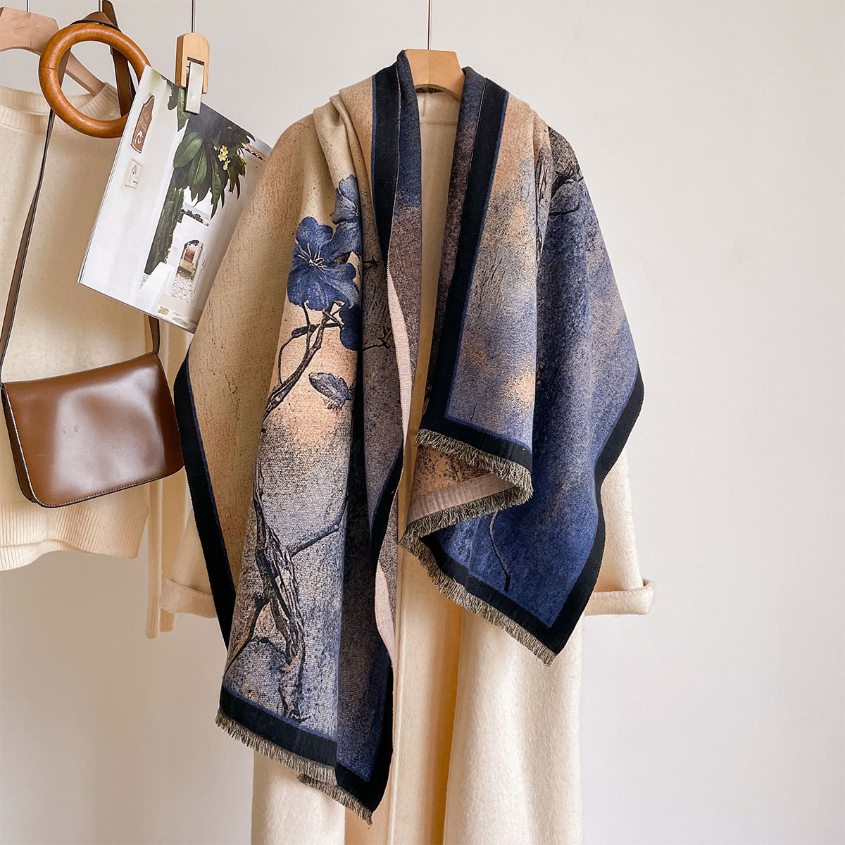 Women Imitation Cashmere Scarf - Pashmina Wrap Large ulasan dan harga