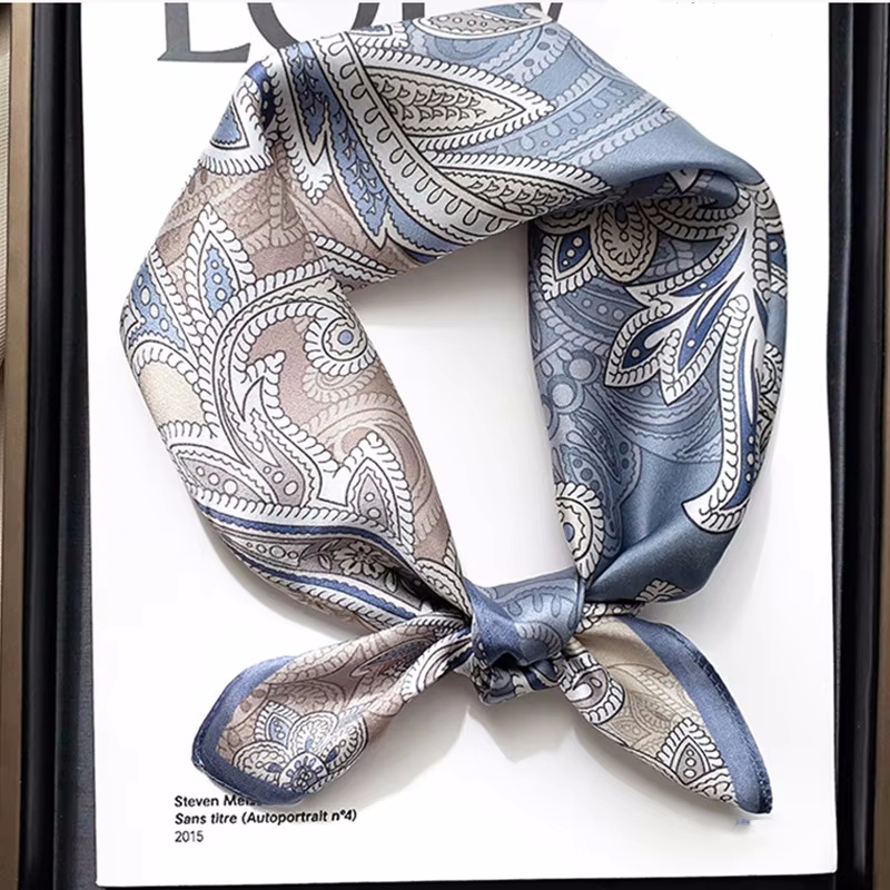 Women 70*70cm Square Silk Scar - Silk Neck Scarf ulasan dan harga