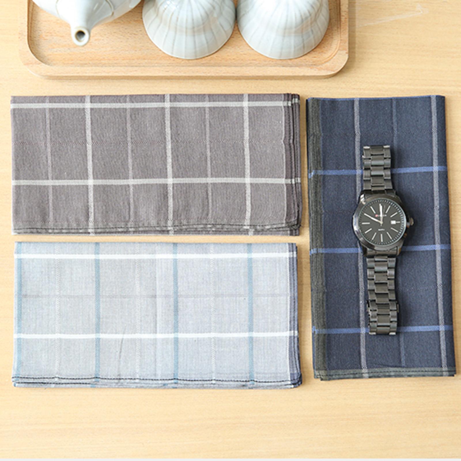 3 Pieces Men's Handkerchiefs C - Handkerchief Cotton Men ulasan dan harga