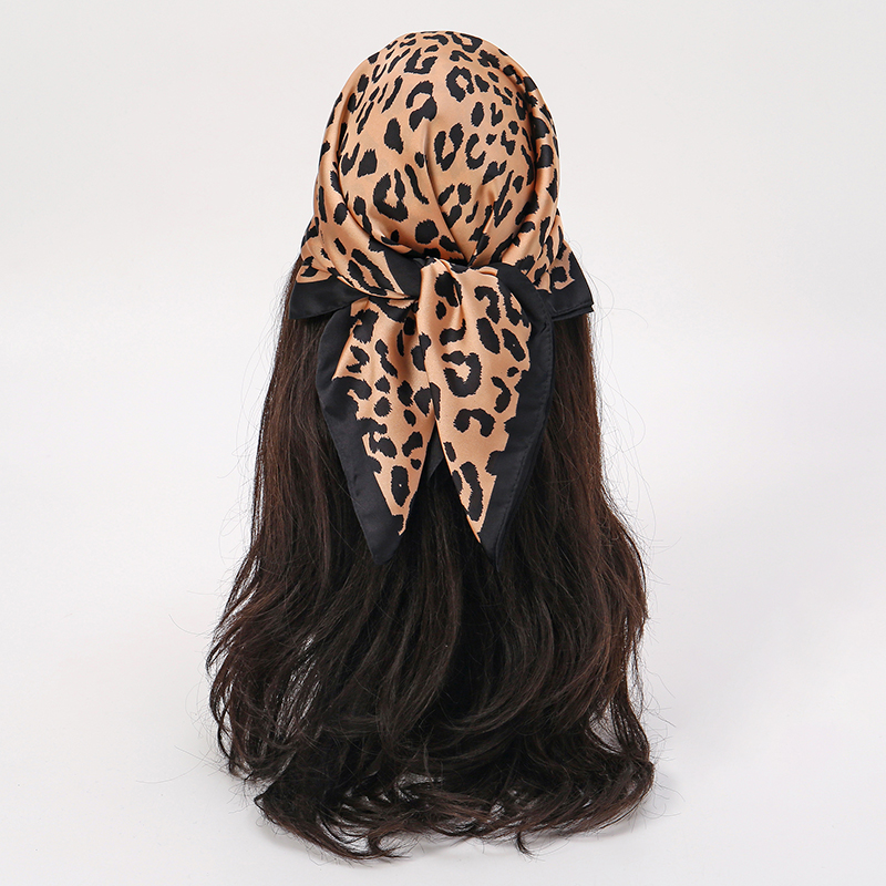 2025 New Fashion Leopard Print - Scarf Silk Square ulasan dan harga