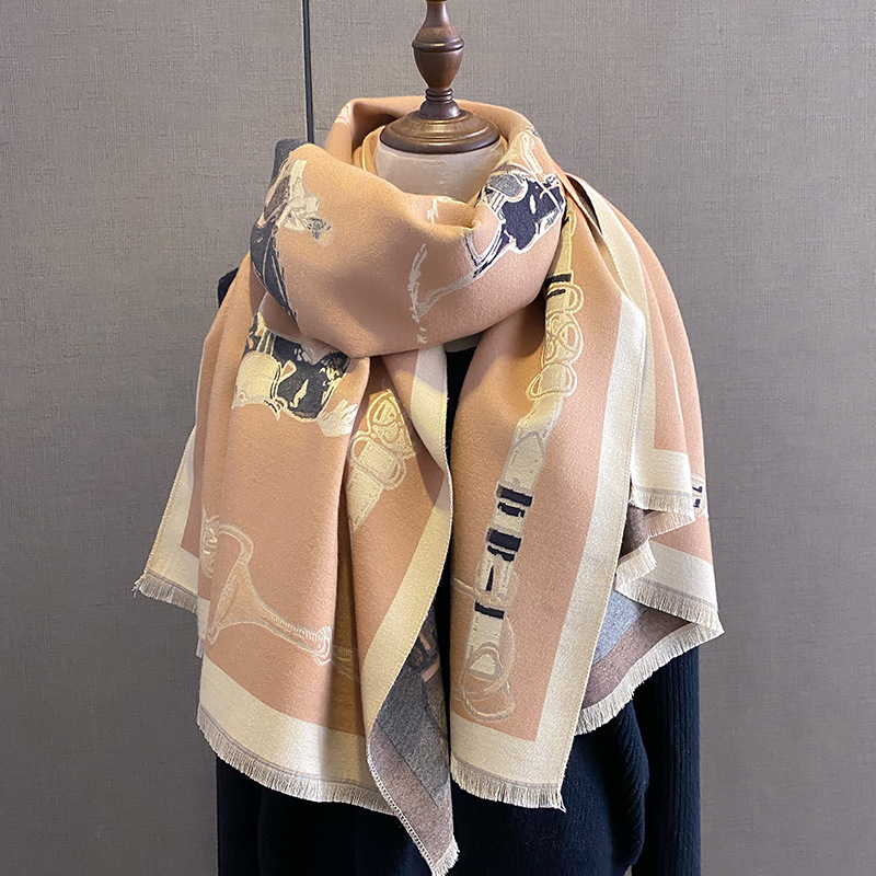 2024 Luxury Warm Pashmina Shaw - Woven Scarf Blanket ulasan dan harga